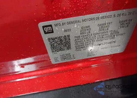 2022 Chevrolet Blazer Awd 3Lt from USA, damaged, VIN 3GNKBJR44NS204676